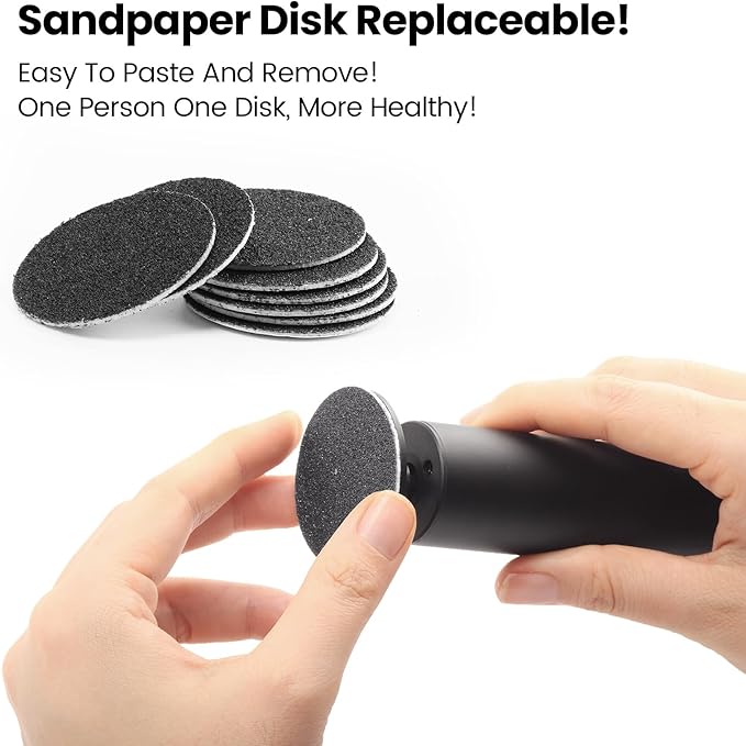 120pcs Replacement Sandpaper Refill Discs for Electric Foot File Callus Remover Tool for Men Women Dead Cracked Hard Skin (60 Grit+80 Grit)-VivaGrace Women