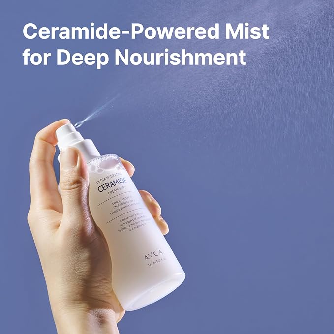 AVCA Ceramide Cream Mist for Deep Hydration and Dewy Glow 5.07 oz-VivaGrace Women