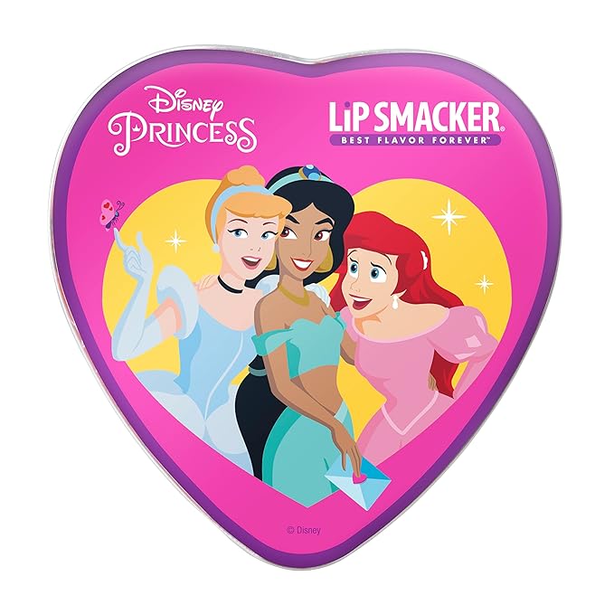 Lip Smacker Valentine's Day Collection Disney Princess Lip Balm Tin (Pack of 2)-VivaGrace Women