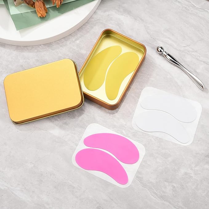 Aethland Reusable Eye Patches, 3 Pairs Silicone Under Eye Patches with Lifting Effect to Reduce Wrinkles and Fine Lines, Pair with Eye Roller Massager Eye Serums Cream Applicator-VivaGrace Women