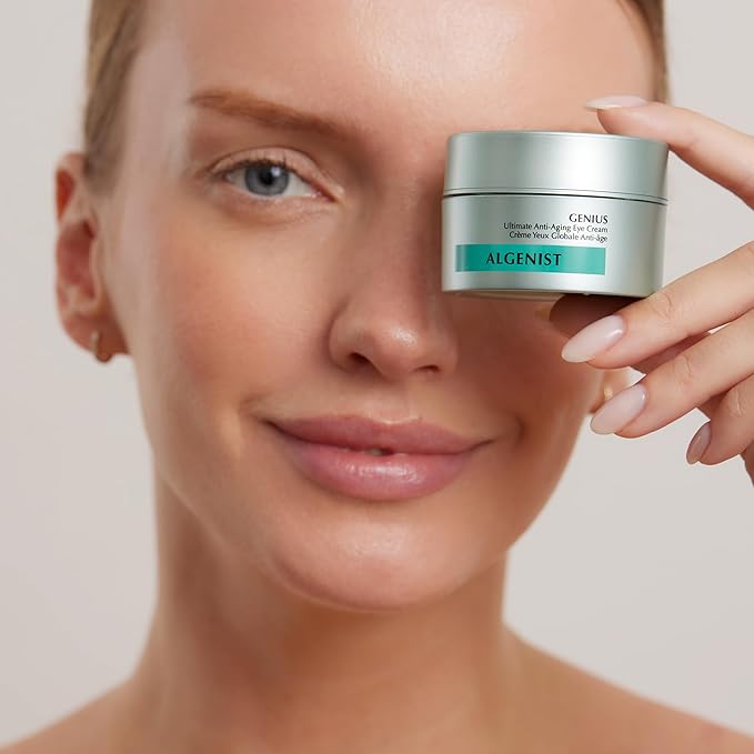 Algenist GENIUS Ultimate Anti-Aging Eye Cream - Firming Under Eye Cream with Vegan Collagen + Microalgae Oil - Helps to Visibly Plump, Smooth and Restore Radiance To Delicate Eye Area (15ml)-VivaGrace Women