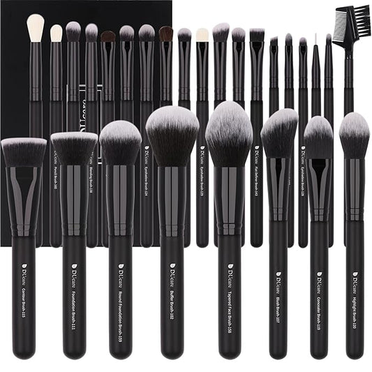 DUcare Professional Makeup Brushes Set 27Pcs Makeup Brush Set Premium Synthetic Kabuki Foundation Blending Face Powder Blush Concealers Eye Shadows Brushes-VivaGrace Women