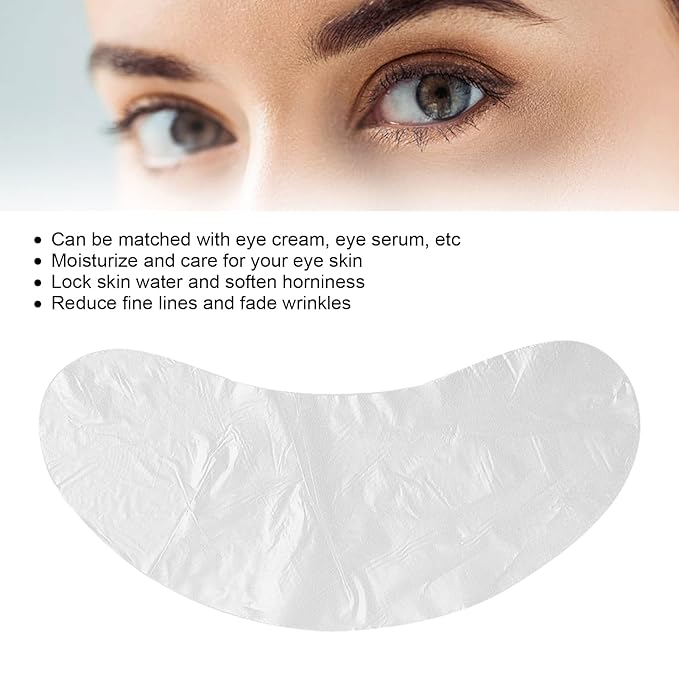 100pcs Under Eye Patches, Disposable DIY Eye Paper, Disposable Eye Skin Care Pads Promote Absorption Water Locking Beauty Salon Eye Sheet for Moisturizing Beauty Makeup Tools-VivaGrace Women