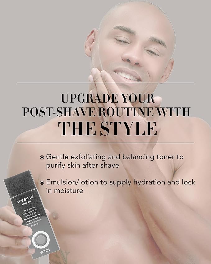 (The Style Aftershave Set, 11.5fl oz) - Men's Skincare Kit for Smooth Skin CoQ10, Cypress, AHA | Korean Skincare-VivaGrace Women