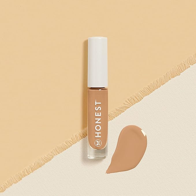 Honest Beauty Fresh Flex Concealer with Niacinamide + Vitamin E + Hyaluronic Acid | Vegan + Cruelty free | Nutmeg, 0.17 fl oz-VivaGrace Women