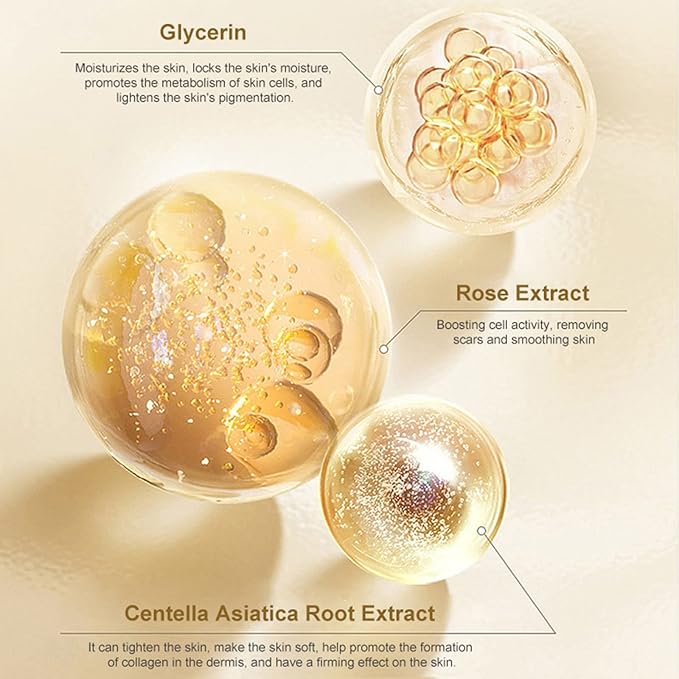 Rose Remove Stretch Marks Cream for Pregnancy Scar Removal Cream Natural Plant Essence Formula Prevention Remove Stretch Mark Old Scars Body Moisturizer 40g-VivaGrace Women