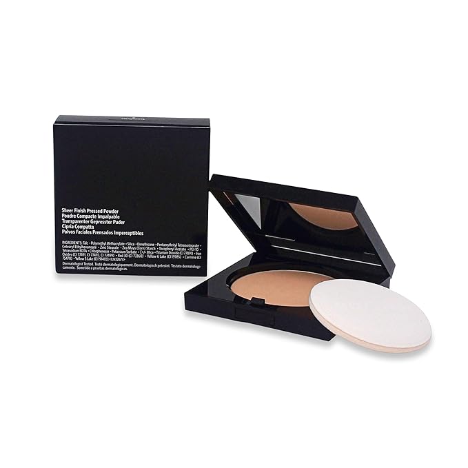 Bobbi Brown Sheer Finish Pressed Powder, No. 02 Sunny Beige, 0.38 Ounce-VivaGrace Women