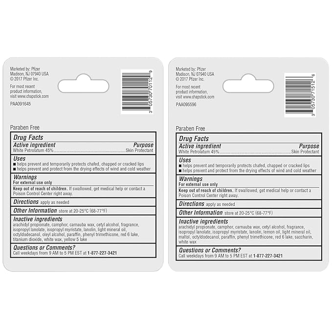 ChapStick Dry Lips & Cold Sore Pain Relief Bundle – Classic Medicated ChapStick + Original Moisturizer Lip Balm with SPF 15, 0.15 Ea (2 Piece Set)-VivaGrace Women