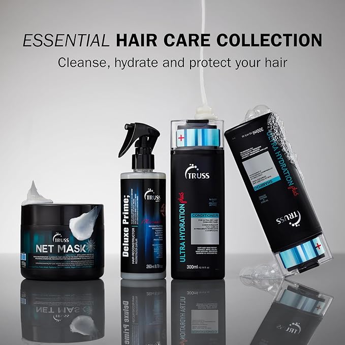 TRUSS Ultra Hydration PLUS Shampoo - For Color and Chemical Treated Hair - Restores Elasticity, Revitalizes, Adds Body & Shine to All Hair Types & Textures-VivaGrace Women