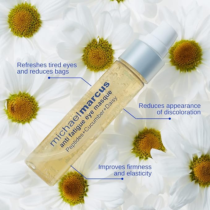 Michael Marcus Anti Fatigue Eye Masque - Intensive Peptide Complex Targeting Under Eye Bag Volume & Darkness - Natural Cruelty-Free -(1oz Bottle)-VivaGrace Women