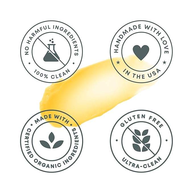 Organic Lip Balm With Coconut Oil | Handmade In the USA | Coconut Breeze 4-Pack | Natural Lip Balm | Coconut Oil Lip Balm for Dry & Cracked Lips | Beeswax Lip Balm | 4 Lip Balm Pack-VivaGrace Women