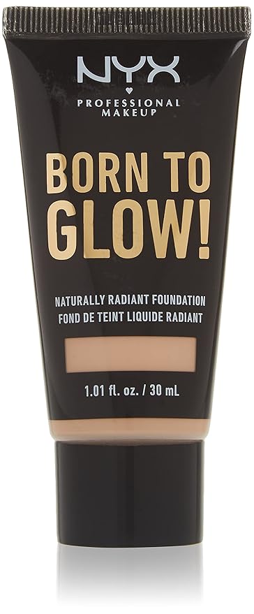 NYX PROFESSIONAL MAKEUP Born To Glow Naturally Radiant Foundation, Medium Coverage - Porcelain-VivaGrace Women