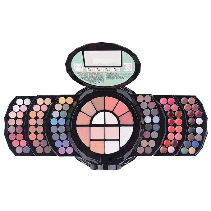 SHANY All In One FLOWERS Makeup Set - Ultimate Fancy Makeup Kit - Eyeshadows, Lip colors, Face Powders, Highlighters, and Blushes.-VivaGrace Women