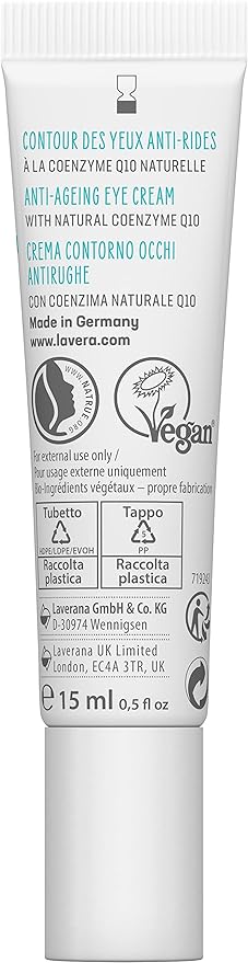 Lavera Basis Sensitiv Anti-Ageing Eye Cream, 0.5 Ounce-VivaGrace Women