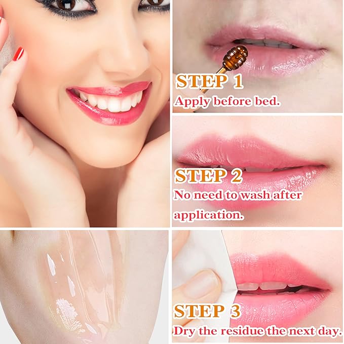 1PCS Bee Lip Balm Honey Pot,Honey Sleeping Lip Mask Bee Lip Balm with Applicator,Natural Moisturizing & Prevention Dry and Cracked Lip Scrubs Exfoliator-VivaGrace Women
