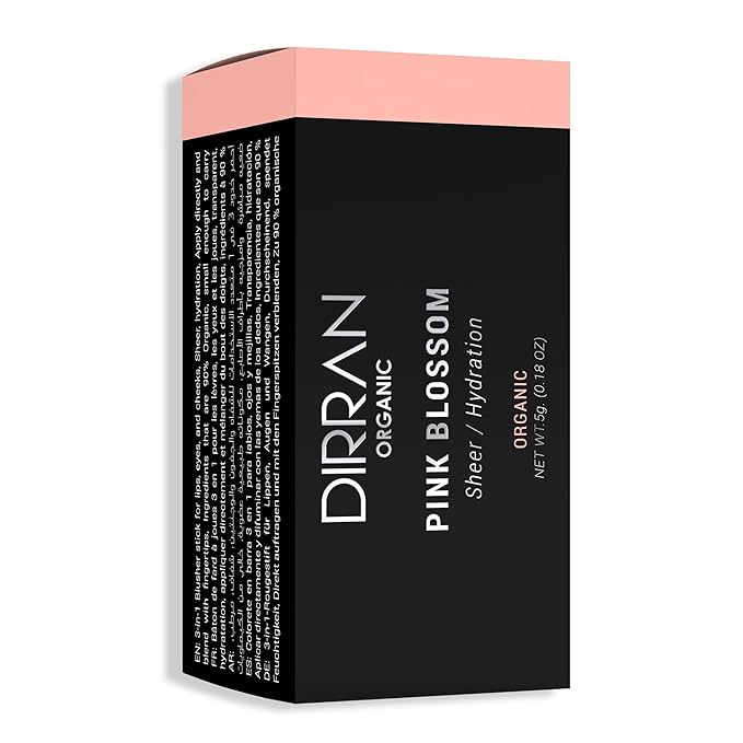3 in 1 Natural Ingredient 90% Organic Blusher Stick For Lips, Eyes, & Cheeks, Hydration And Natural Beauty Apply directly And Blend With Fingertips, Small Enough to Carry (PINK BLOSSOM)-VivaGrace Women