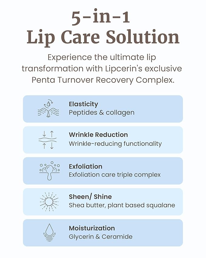 Glint Lipcerin (Icy Blue, 0.5fl oz) - Long Lasting Hydrating lip gloss with Shea Butter for a Natural Looking, Korean Skin care Ideal for Chapped, Dry, Cracked, or Damaged Lips-VivaGrace Women