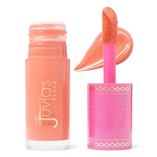 Juvia's Place Blushed Liquid Blush Marigold - Dewy Tint Cheeks Makeup Glow Pigment Effortless Beauty Long Lasting Cosmetics Soft Creamy Natural Buildable All Skin Color Light Flawless Finish Blend-VivaGrace Women