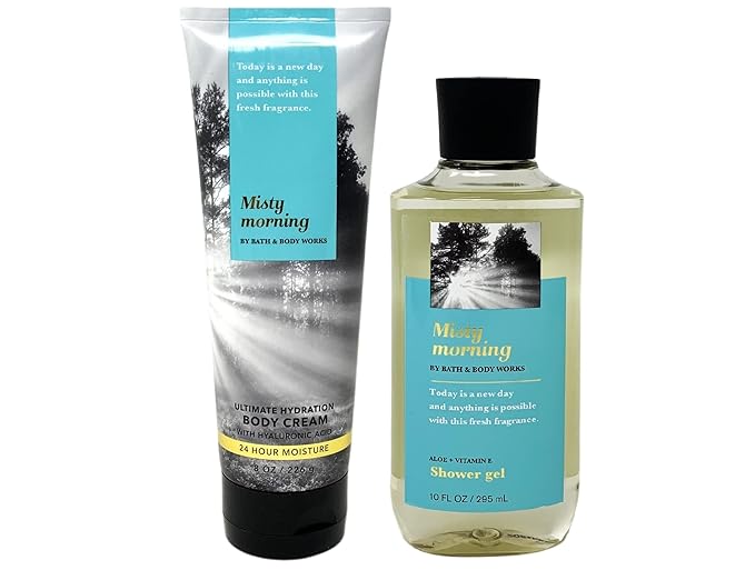 Misty Morning Duo Gift Set - Includes Ultimate Hydration Body Cream and Shower Gel - Full Size-VivaGrace Women