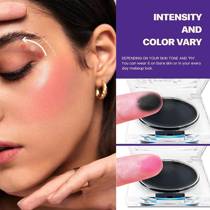 VANERIA Color Changing Blush,Ph Reacting Creme Blush,Pink Blush for Cheek and Lip Tint,Long Lasting Non Fading,Cream Blush Stick Waterproof,Vegan,Cruelty-Free,5g/0.18oz-VivaGrace Women