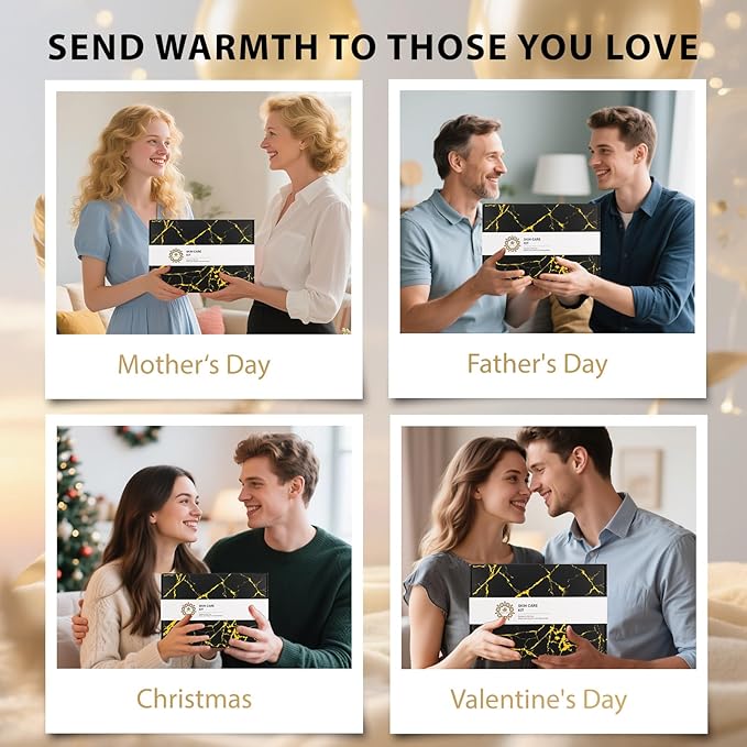 Skin Care Set, 28pcs Body & Facial Kit Gifts for Women & Men includes Face Cream, Bath Oil, Scented Candle, Hyaluronic Acid Face Serum, Facial Skin Care Set, Bath & Body Set, Birthday, Christmas-VivaGrace Women