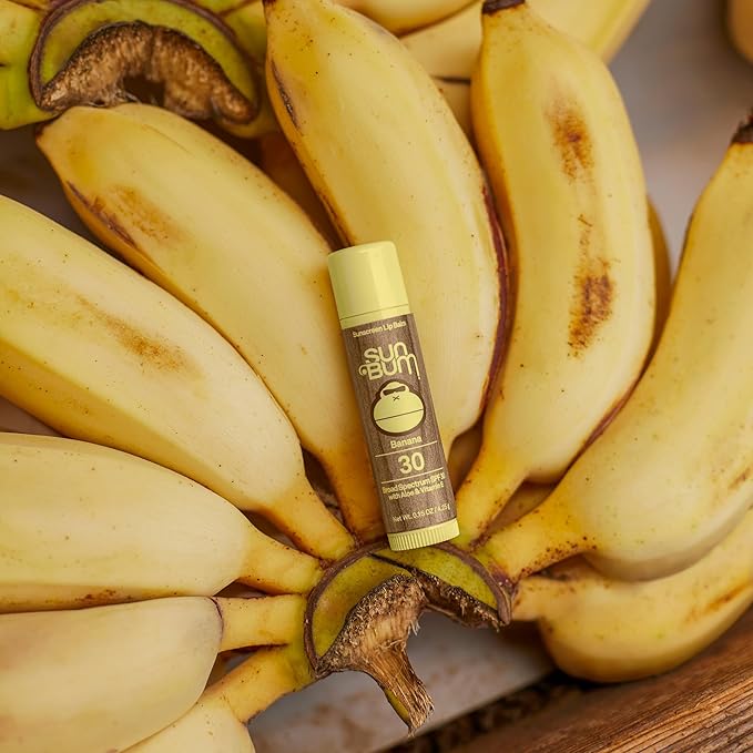 Sun Bum SPF 30 Sunscreen Lip Balm | Vegan and Cruelty Free Broad Spectrum UVA/UVB Lip Care with Aloe and Vitamin E for Moisturized Lips | Banana Flavor | 0.15 oz-VivaGrace Women