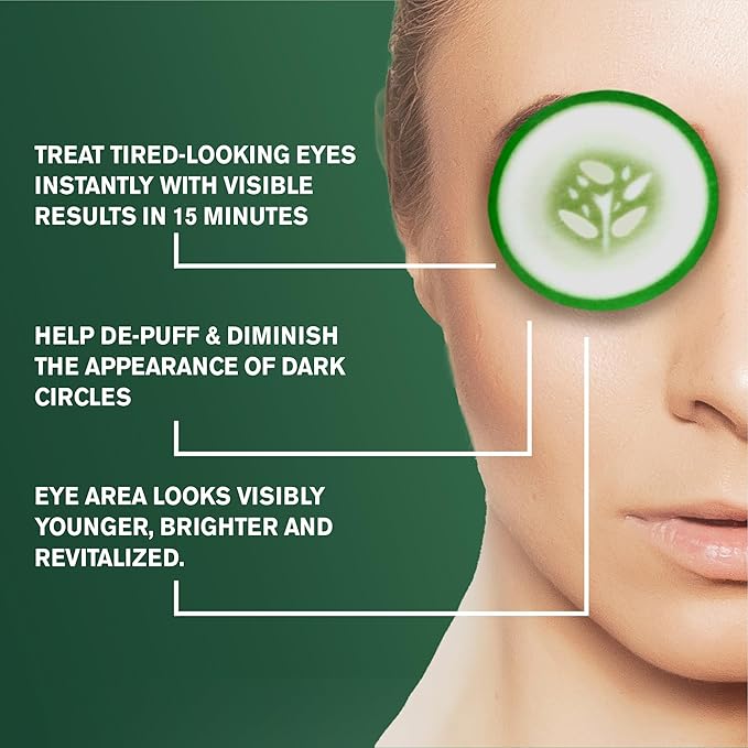 Fran Wilson NOURISH MY EYES Cucumber and Green Tea Pads - 36 Pads each (PACK OF 6) At-Home Spa Treatment to refresh and decrease puffiness under the eyes-VivaGrace Women