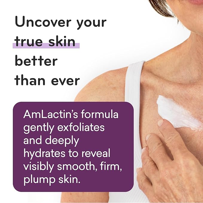AmLactin Crepe Firming Cream - 12 oz Body Cream with 15% Lactic Acid - Exfoliator and Moisturizer for Crepey, Dry Skin (Packaging May Vary)-VivaGrace Women