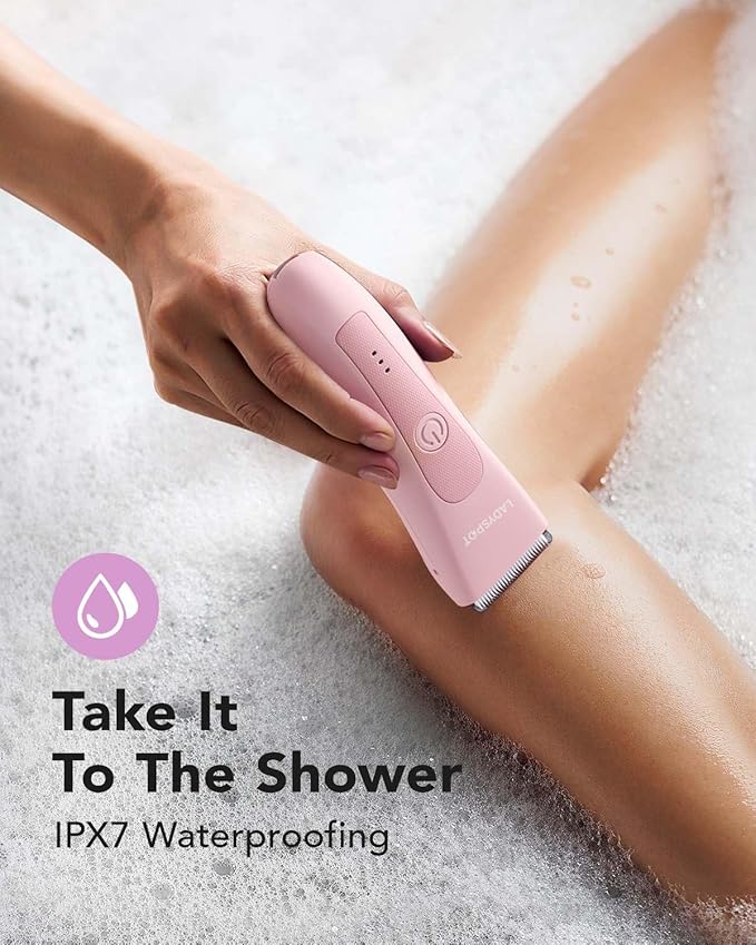 LADYSPOT™ Hair Finishing Trimmers, with 3 Guard and Replaceable Ceramic Blade Heads, LADYSPOT™ Hair Shaver Kit Sets (Women-Pink-Version)-VivaGrace Women