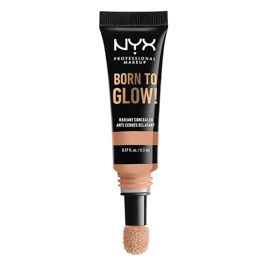 NYX PROFESSIONAL MAKEUP Born To Glow Radiant Concealer, Medium Coverage - Soft Beige-VivaGrace Women
