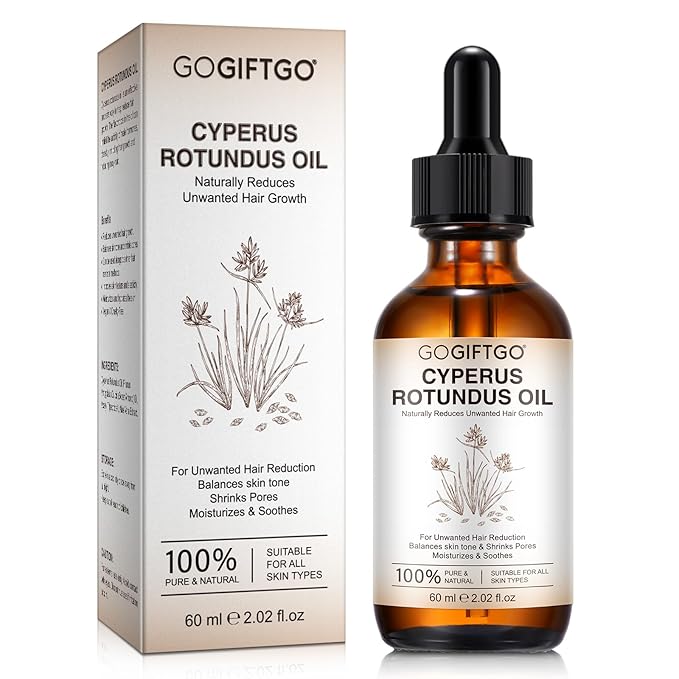 Cyperus Rotundus Oil,Cyperus Oil,Cyprus Rotundus Oil for Hair Removal,Cyperus Oil Natural, Soothing and gentle,Reducing Body Hair Growth,Smooth Skin & Hair Removal,60ml-VivaGrace Women