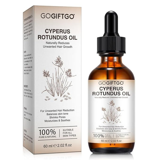 Cyperus Rotundus Oil,Cyperus Oil,Cyprus Rotundus Oil for Hair Removal,Cyperus Oil Natural, Soothing and gentle,Reducing Body Hair Growth,Smooth Skin & Hair Removal,60ml-VivaGrace Women