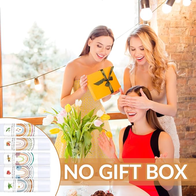 Teacher Appreciation Lip Balm Gifts Rainbow Employee Thank You Gifts for Being Awesome Graduation Party Favor for Teacher Coworkers Women Colleague Staff Friend Volunteer(100 Pcs)-VivaGrace Women