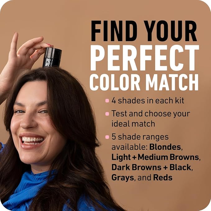 Boldify Hair Fibers Color Sample Kit - Fill In Thinning and Fine Hair for an Instantly Fuller, Thicker Look - 14 Shades for Women & Men - Dark Browns + Black-VivaGrace Women