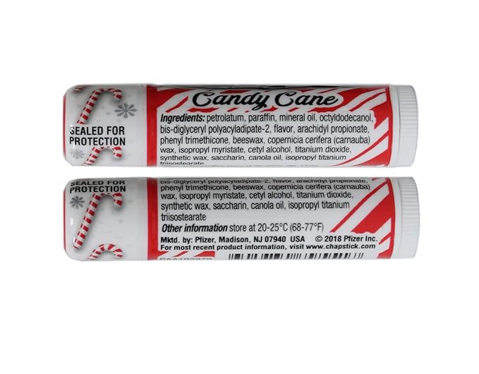 ChapStick Limited Edition Candy Cane, 12CT REFILL .15OZ-VivaGrace Women