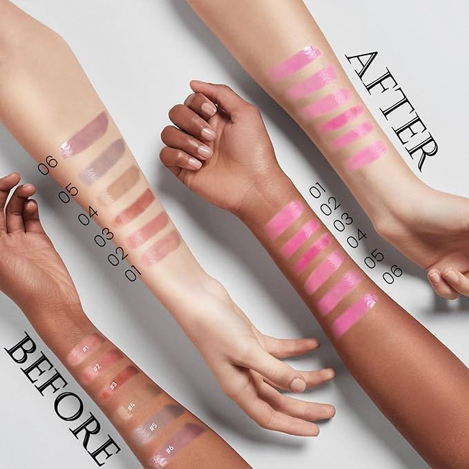 DAGEDA Tinted Lip Balm, Moisturizing Magic Color Changing Lipstick, Soothing Hydrating Lip Balm Tinted, Glossy Lip Plump Gloss Butter Balm, Lightweight, Non-Greasy, 05-VivaGrace Women