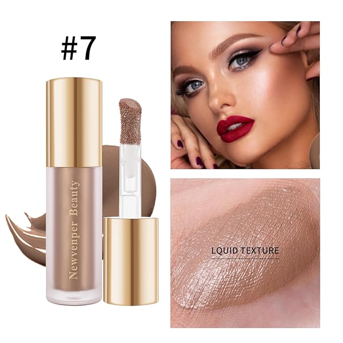 Face Blush+ Face Highlighter+ Face Contour with Brush Liquid Blush, Liquid Highlighter, Liquid Contour Long Lasting & Smooth Creamy Formula Lightweight Blush, Illuminator, Contour-VivaGrace Women