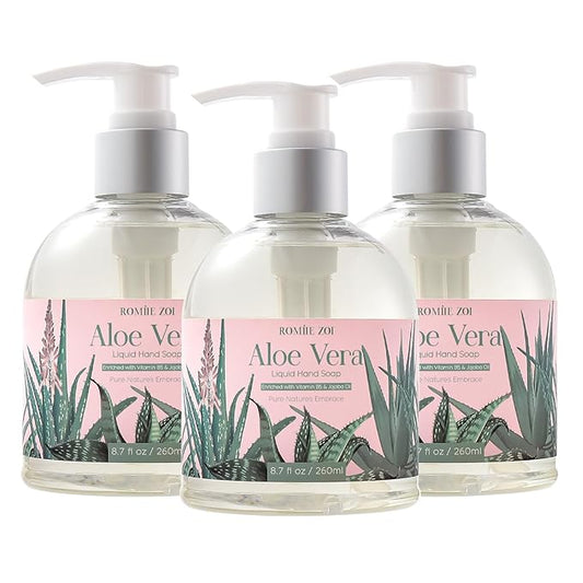 Liquid Hand Soap with Gift Box - Aloe Vera - 260ml/ 8.7 fl.oz(Pack of 3)