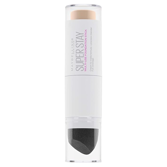 Maybelline New York Super Stay Foundation Stick For Normal to Oily Skin, Natural Ivory, 0.25 oz.-VivaGrace Women