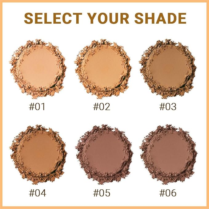 Pressed Matte Face Powder Makeup & Setting Powder for Poreless Wrinkle Blurring Contour Concealer Finishing,Lightweight,High Coverage,Shine Control, N.W 10g (06)-VivaGrace Women