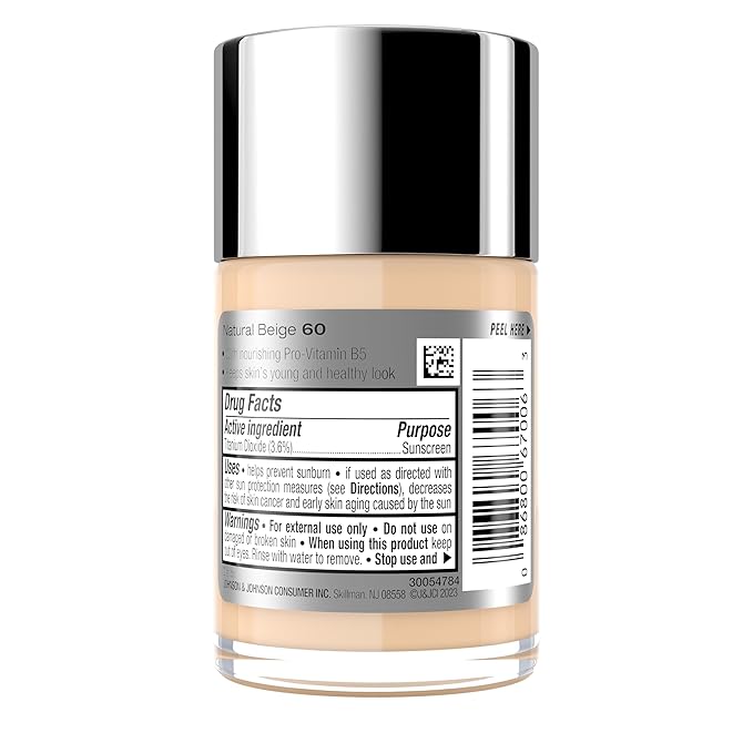 Neutrogena Healthy Skin Liquid Makeup Foundation,Broad Spectrum SPF 20 Sunscreen,Lightweight & Flawless Coverage Foundation with Antioxidant Vitamin E & Feverfew,Natural Beige,1 fl. oz (Pack of 1)-VivaGrace Women