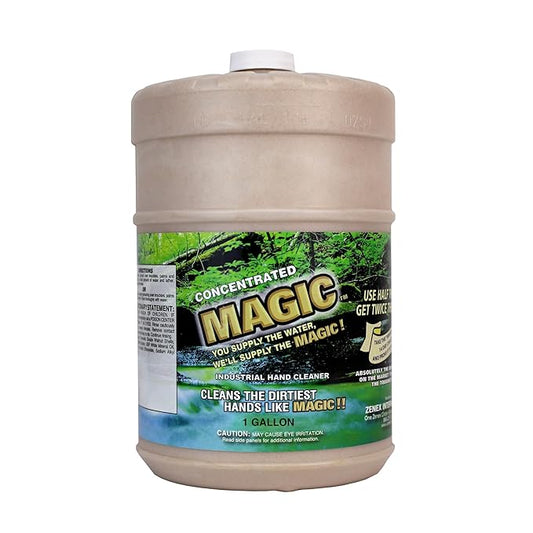 Zenex Magic Hand Soap - Industrial Hand Cleaner for Auto Mechanics | Shop Soap | Walnut Shell Scrubbers to Remove Grease, Oil, Ink & Paint | Moisturizing Ingredients | 1 gallon (1 Pack)