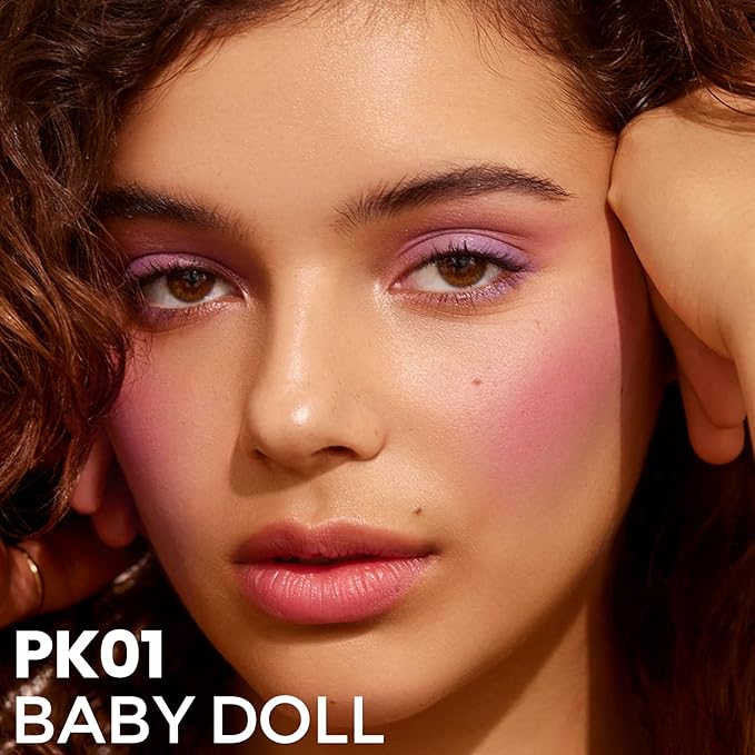 FOCALLURE Silky Cream Liquid Blush,Leaving a Matte Dewy Makeup Look,Easy to Apply and Create a Natural Flush,Long Lasting and Lightweight Cheek Blush Face Makeup,BABY DOLL-VivaGrace Women