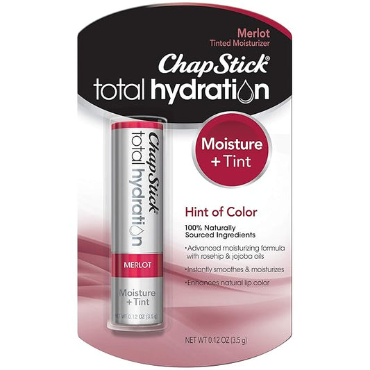 ChapStick Total Hydration Merlot 0.12 oz (Pack of 2)-VivaGrace Women