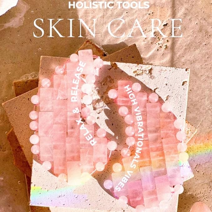 Moon Shape Crystal Clear Quartz Eye Mask, Anti-Aging Hot or Cold Using Stone Eye Mask 100% Natural Beauty Eye Mask (Rose Quartz)-VivaGrace Women