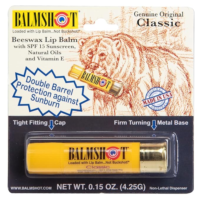BALMSHOT Lip Balm Two Pack of Classic & Pure Pink-VivaGrace Women