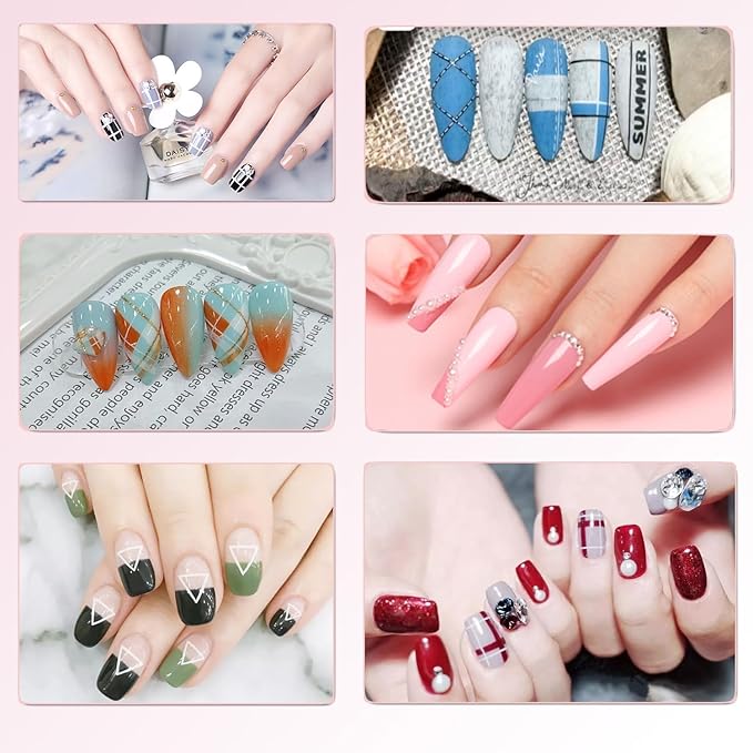 36Pcs Nail Art Brush Set, Acrylic Nail Brushes, Dotting Tools, Liner & Dust Brush, Drawing Pens For Gel Polish, sponge Polishing Rubs, Professional Nail Art Tools For Beginners & Salon Home Use-VivaGrace Women