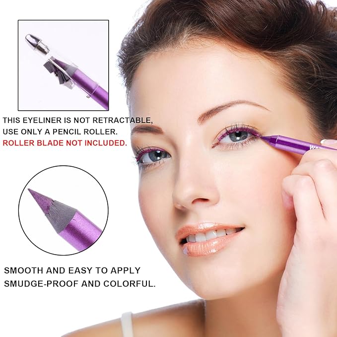 7 Colorful Eyeliner Pen Set, Eye Shadow Pencil, Pearl Eyeliner Kit Metallic Glitter Eye liner Pencil for Women Eye&Lip Liner Professional Eye Makeup Set Colorful Eye Color (7PCS D)
