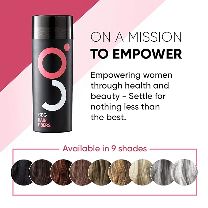 GBG Hair Fibers for Thinning Hair & Bald Spots (Auburn) - 25g Bottle - Conceals Hair Loss - Instant Cover Up & Volume in 30 Seconds, Hair Powder for Women & Men - Cruelty Free-VivaGrace Women