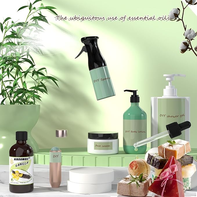 Vanilla Bean Essential Oil Warm Scented Oils Perfume Air Freshener Diffuser Candle Making Aroma Refill Wick Scent Skin Fragrance Oil 4 Fl Oz-VivaGrace Women